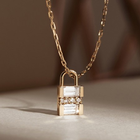 14k쉬머 락 목걸이